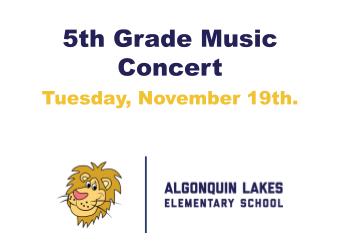 5th Grade Music Concert